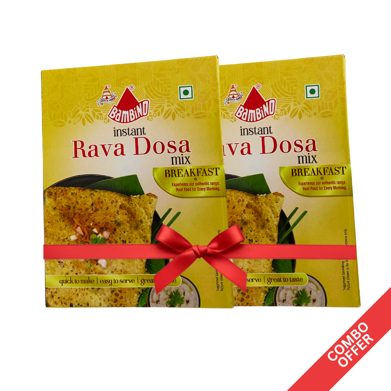 Bambino - Inst. Rava Dosa Mix - 200g (Combo)