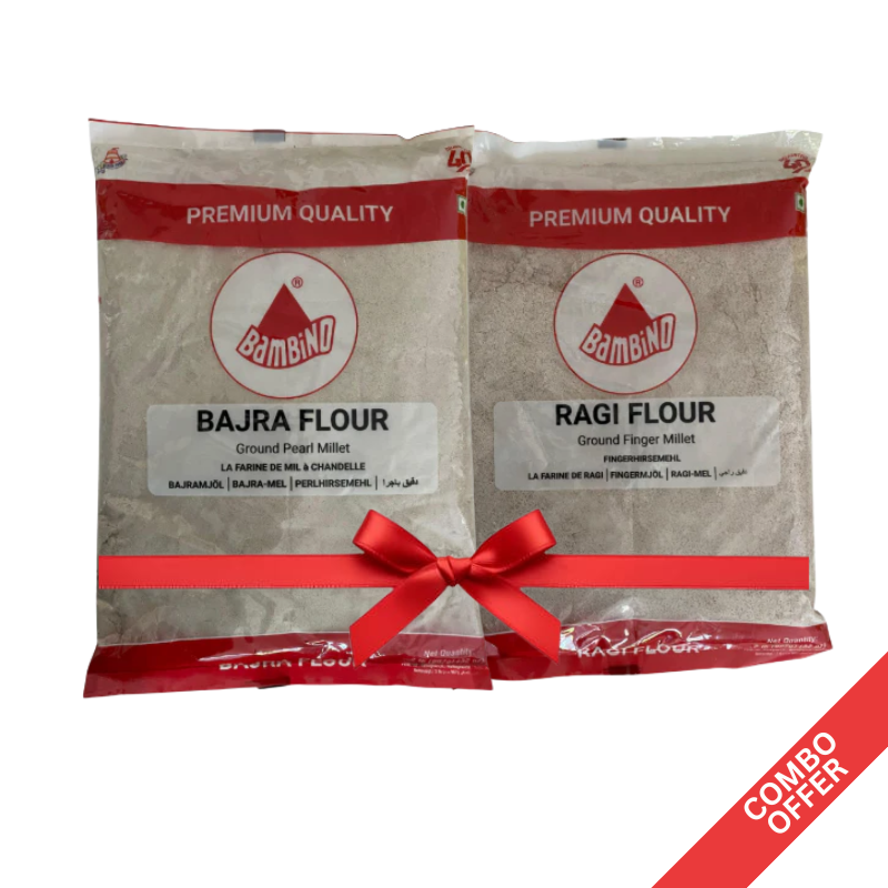 Bambino - Ragi Flour + Bajra Flour - 900g (Combo)