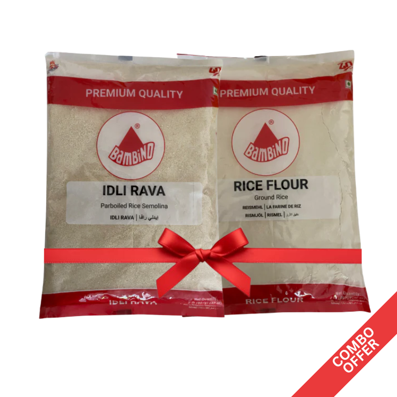 Bambino - Idli Ravva + Rice Flour - 900g (Combo)