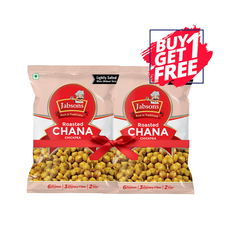 Jabsons Roasted Chana Salted - 200g (Buy 1 & Get 1)