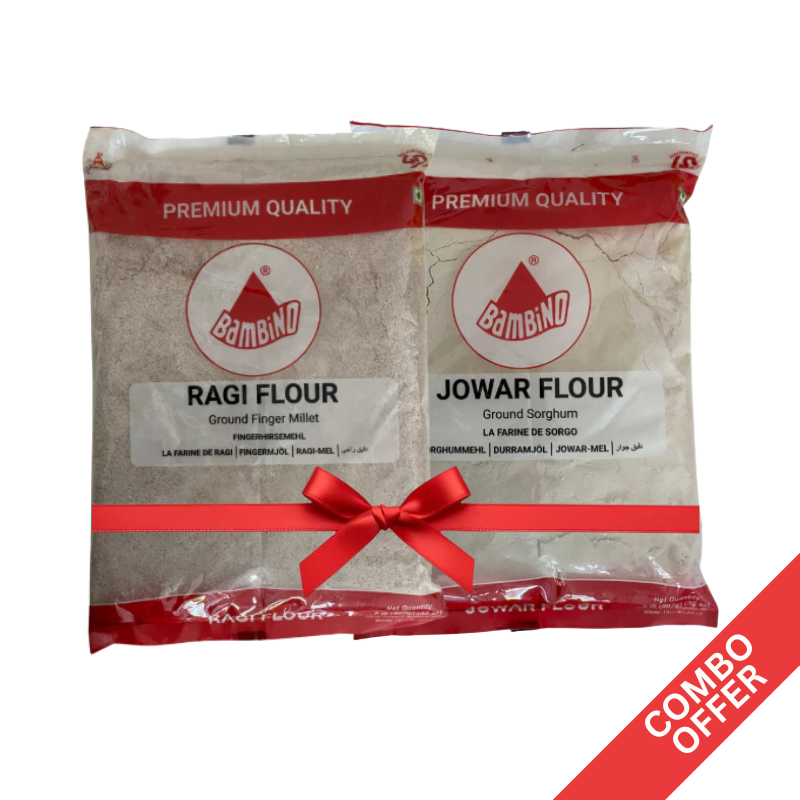 Bambino - Ragi Flour + Jower Flour - 900g (Combo)