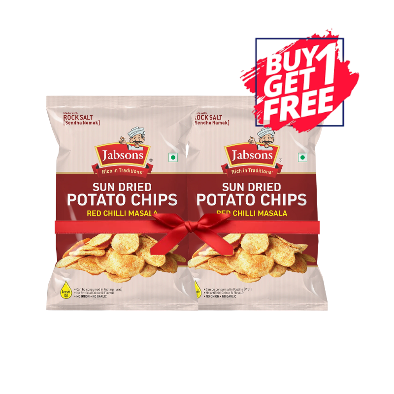 Jabsons - Namkeen Sundry Potato Chips Masala - 110g (Exp: 29-03-2026) (B1G1)