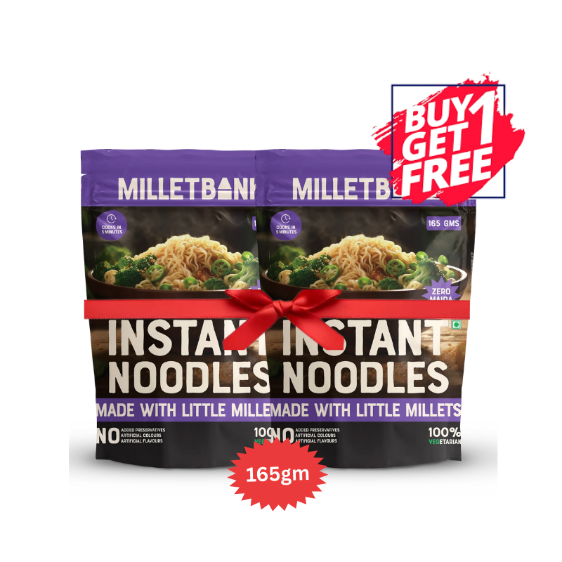 Millet Bank - Little Millet Instant Noodles - 165g (Exp: 29-03-2026) (B1G1)