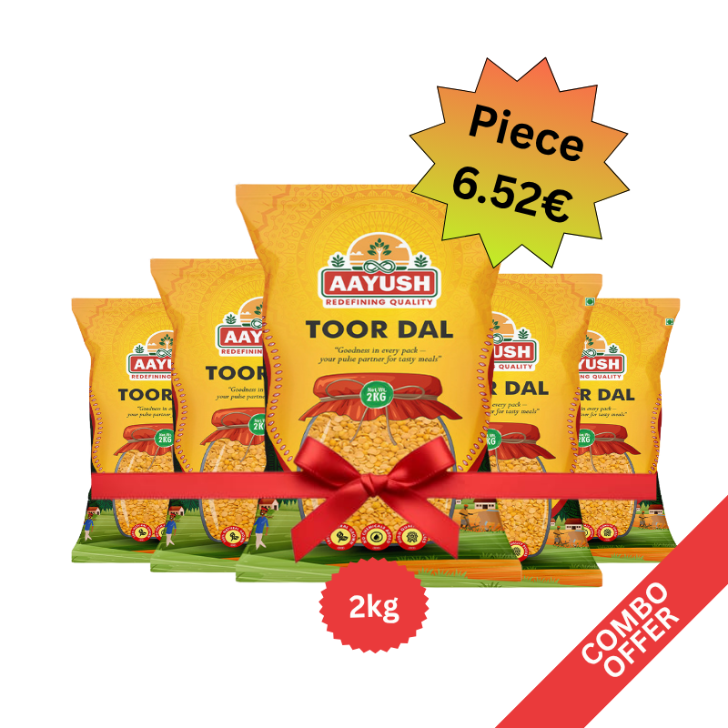 Aayush - Toor Dal - 2kg (Combo of 5)