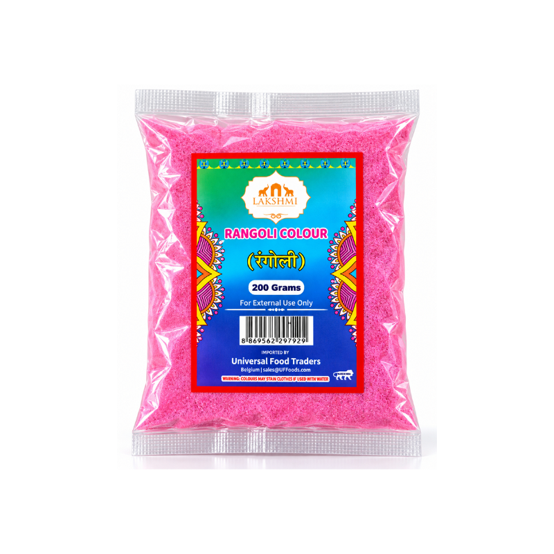 Lakshmi Rangoli baby pink colour powder 200g
