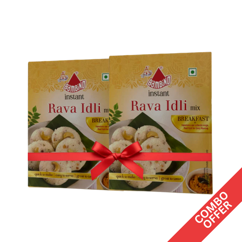 Bambino - Inst. Rava Idli Mix - 200g (Combo)