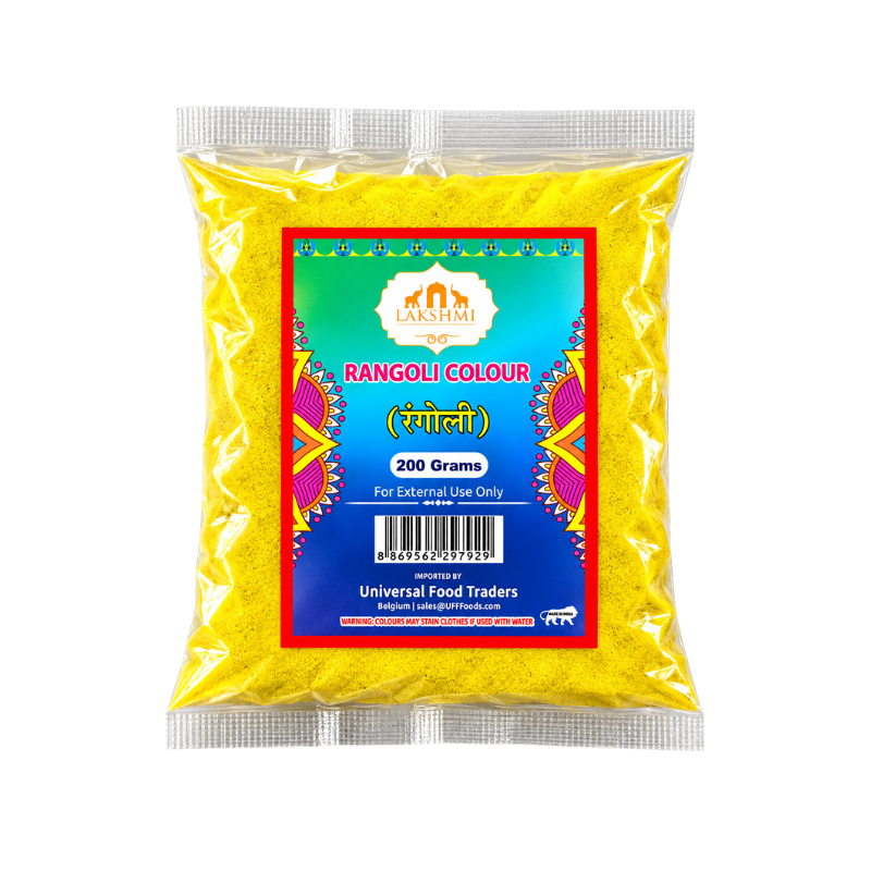 Lakshmi Rangoli yellow colour powder 200g