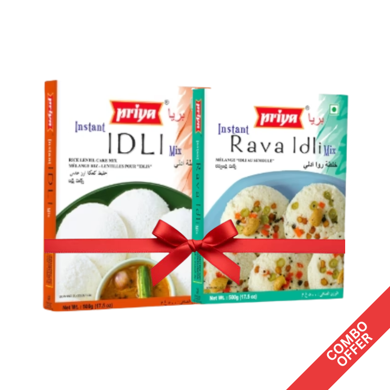 Priya - Idli Mix + Rava Idli Mix - 500g (Combo)