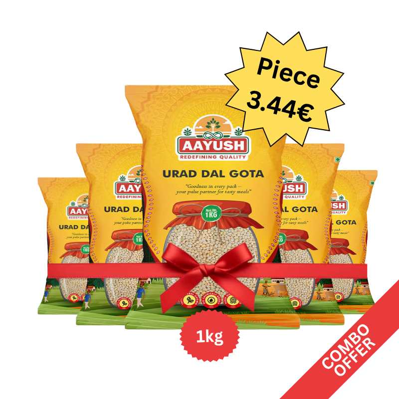 Aayush - Urid Dal Gota - 1kg (Combo of 5)