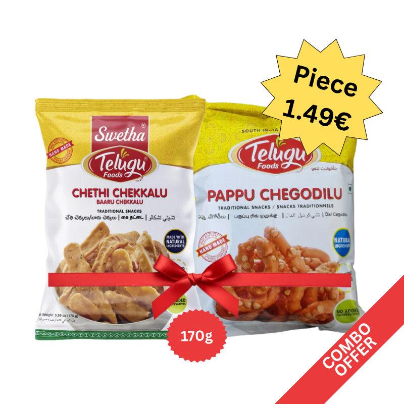 Telugu - Chethi Chekkalu + Telugu - Pappu Chegodilu - 170g (Combo)