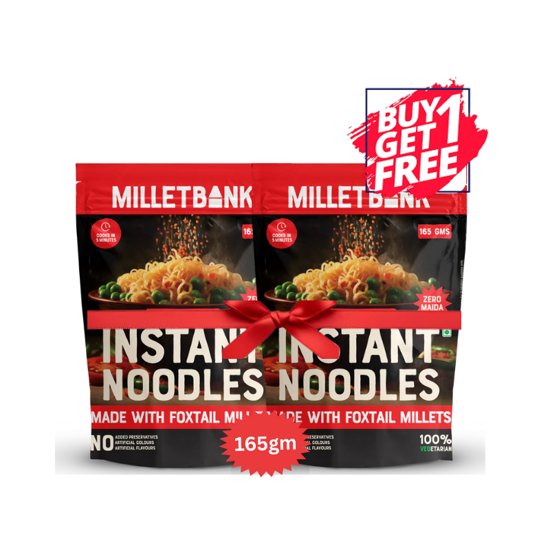 Millet Bank - Foxtail Instant Noodles - 165g (Buy 1 & Get 1)