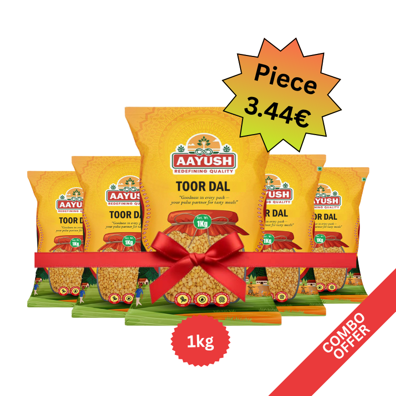 Aayush - Toor Dal - 1kg (Combo of 5)