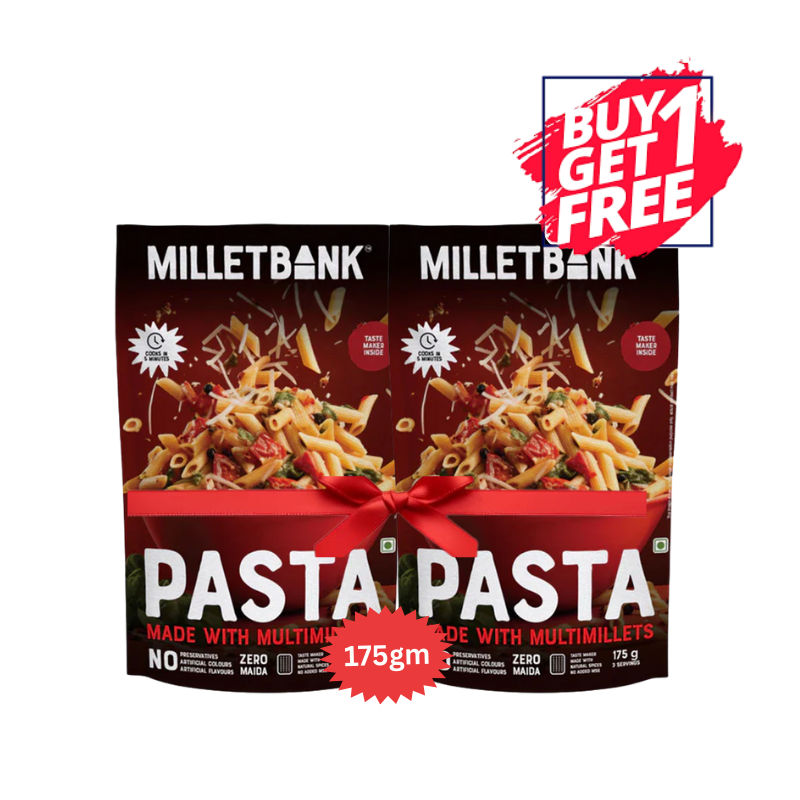 Millet Bank - Multi Millet Pasta - 175g (Exp: 29-03-2026) (B1G1)