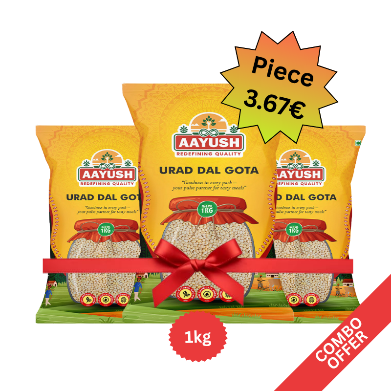Aayush - Urid Dal Gota - 1kg (Combo of 3)