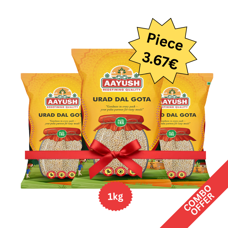 Aayush - Urid Dal Gota - 1kg (Combo of 3)