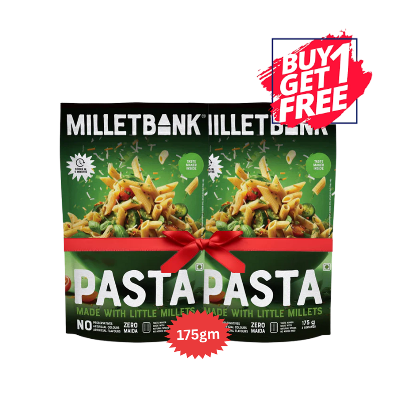 Millet Bank - Little Millet Pasta - 175g (Exp: 29-03-2026) (B1G1)