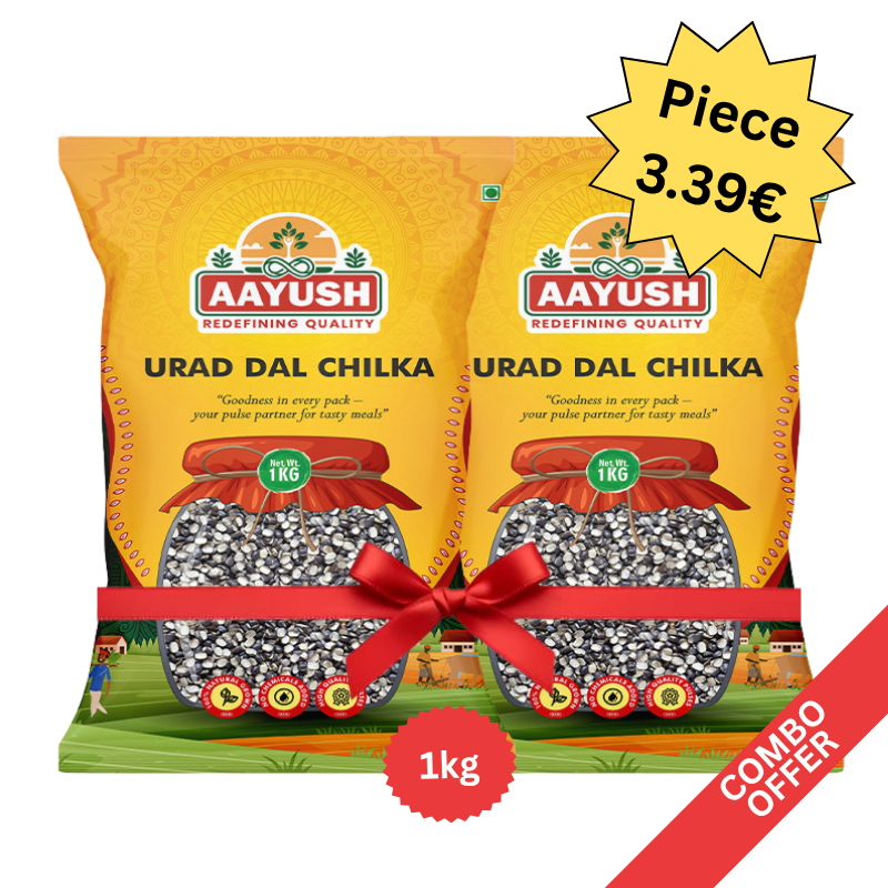 Aayush - Urid Dal Chilka - 1kg (Combo)