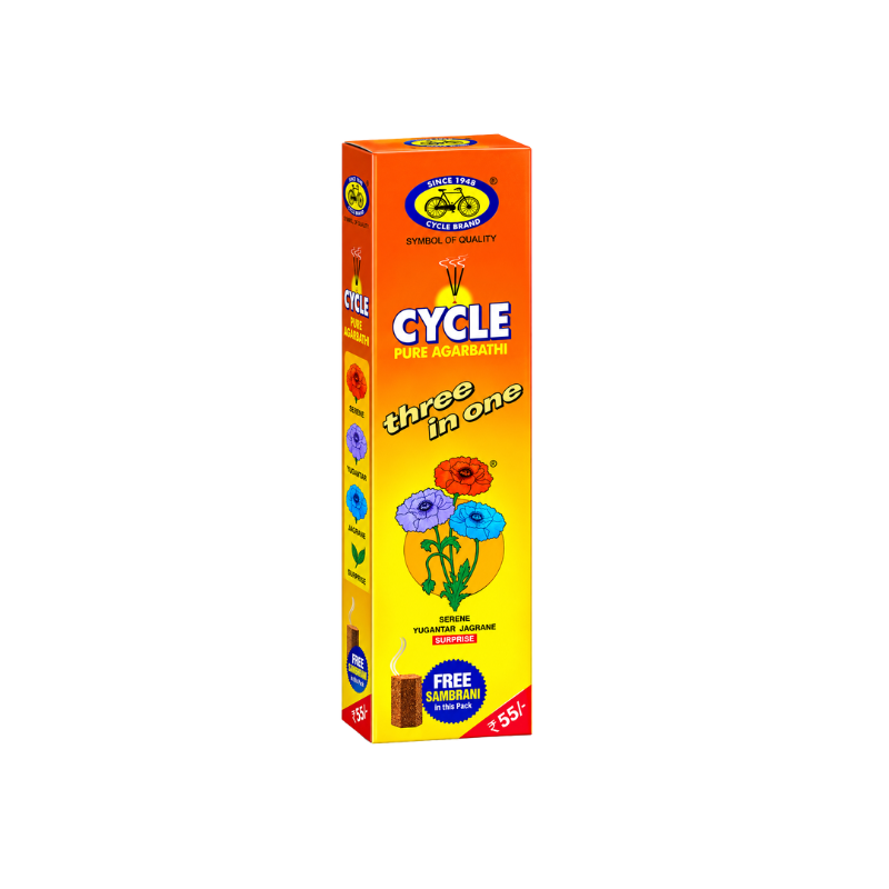 Cycle Agarbatti 3-in-1 - Free Sambrani