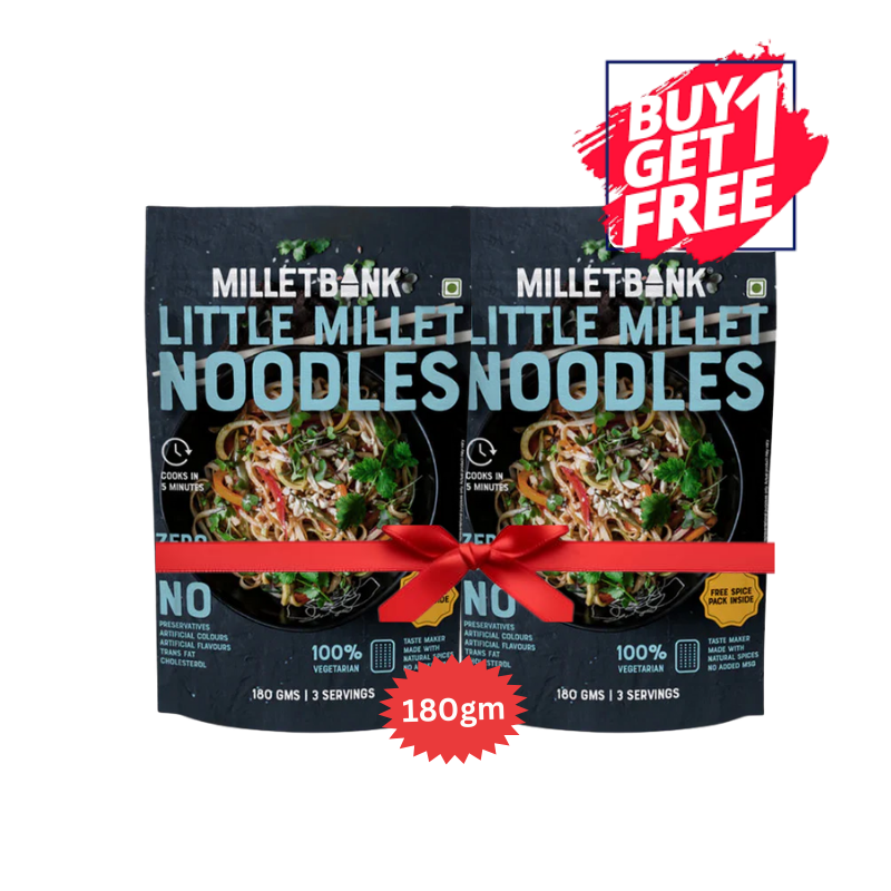 Millet Bank - Little Millet Noodles - 180g (Exp: 25-03-2026) (B1G1)