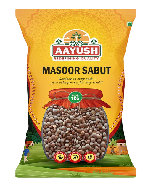 Aayush - Masoor Whole (Sabut) - 1kg