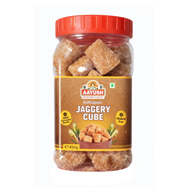 Aayush - Natural Kolhapuri Jaggery Cube - 450g