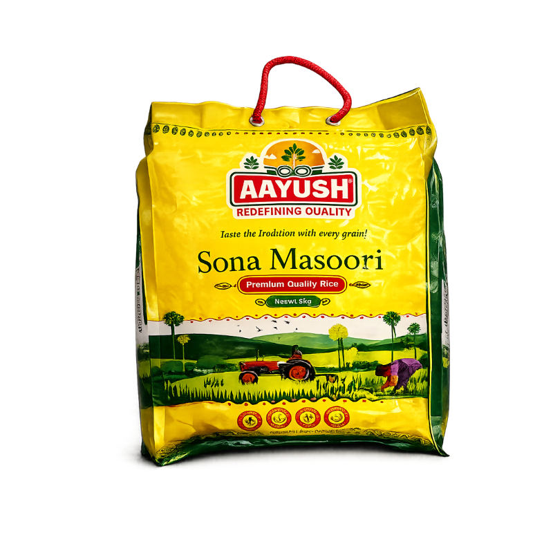 Aayush - Sona Masoori Rice - 10kg (5*2)