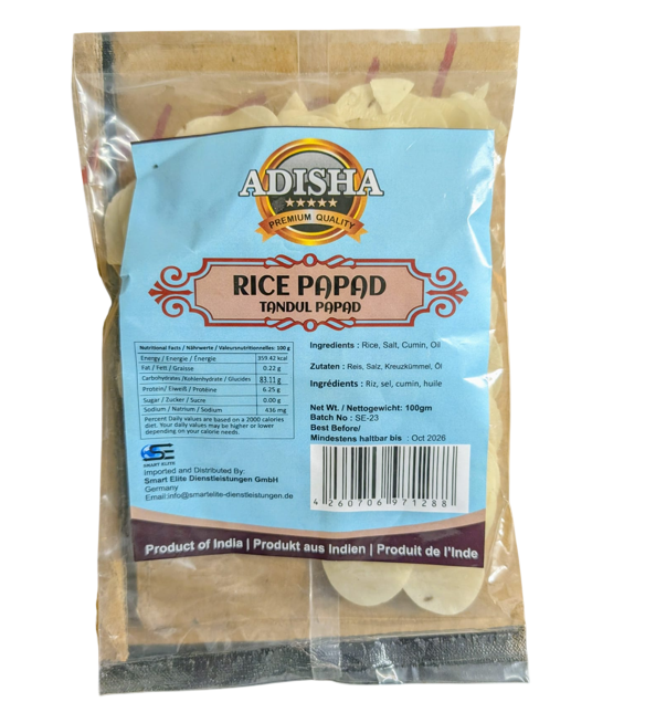 Adisha - Rice Papad - 100g