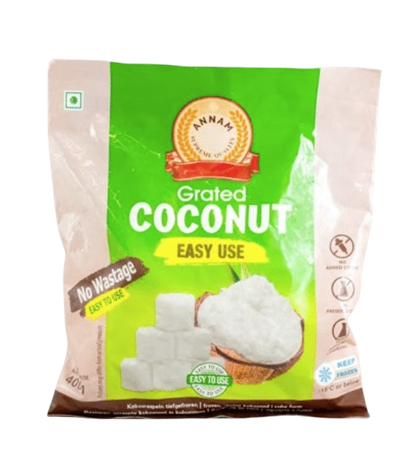 Annam - Grated Coconut Cubes - 400gm