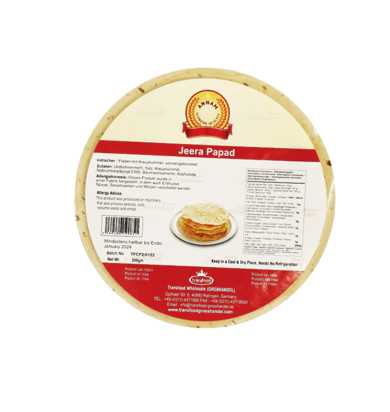 Annam - Jeera Papadam - 200g
