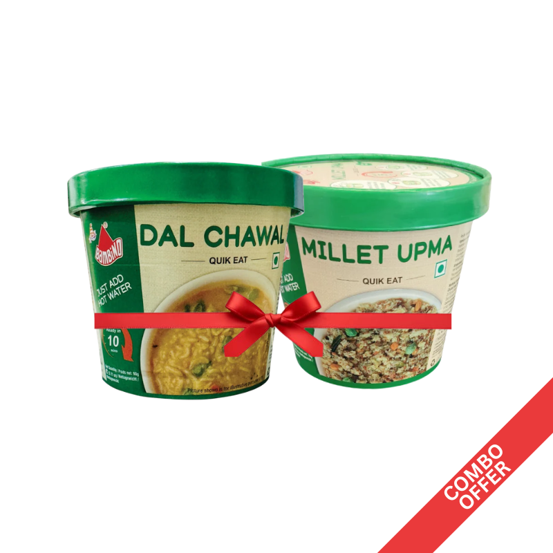 Bambino - Quick Eat Millet Upma + Dal Chawal - 170g