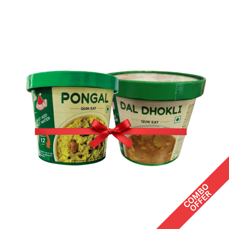 Bambino - Quick Eat Pongal Mix + Dal Dhokli - 180g