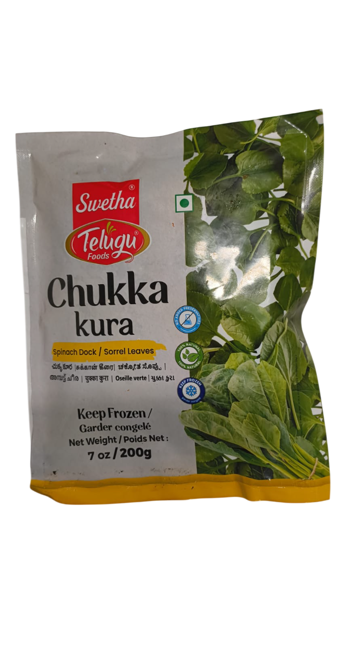 Telugu - Chukka Kura (Spinach Leaves) - 200g