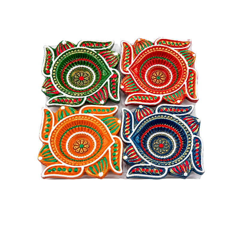 Clay - Diya Designed - 4 Piece