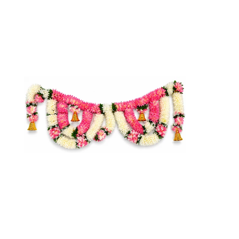 Pink Flower Main Door Decor-1pc