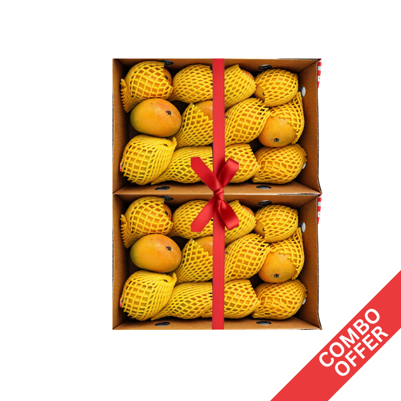 Fresh - Alphanso Mangoes(Box) - 1.3kg - 1.5kg (Combo of 4)