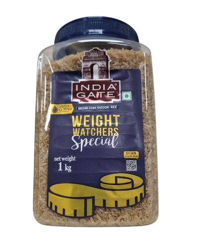 India Gate - Brown Sona Masoori Rice - 1kg