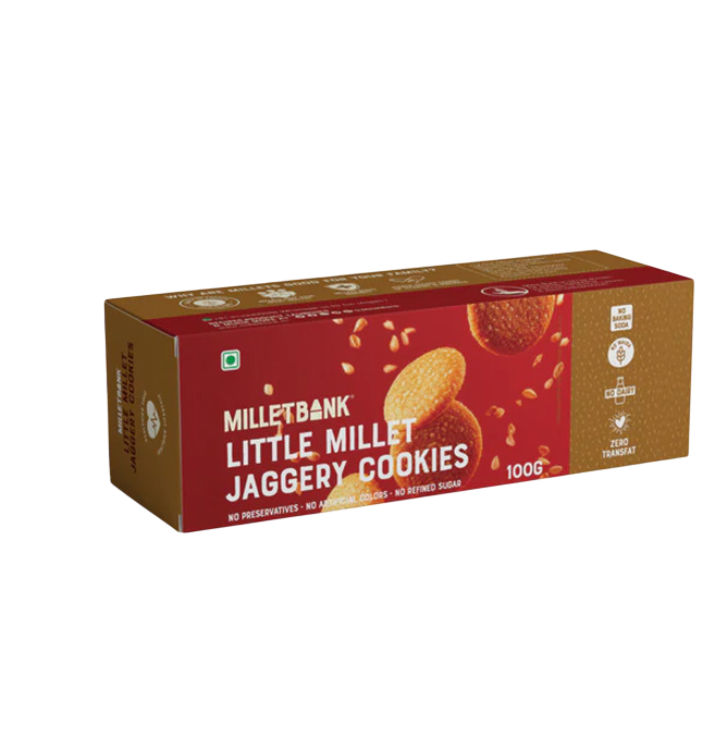 Millet Bank - Little Millet Jaggery Cookies - 100g