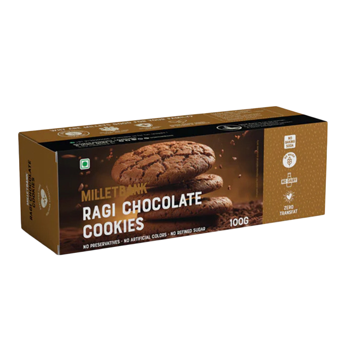 Millet Bank - Ragi Chocolate Cookies - 100g