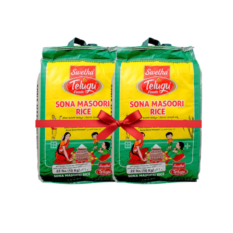 Telugu - Sona Masoori Rice - 10kg (combo of 2)