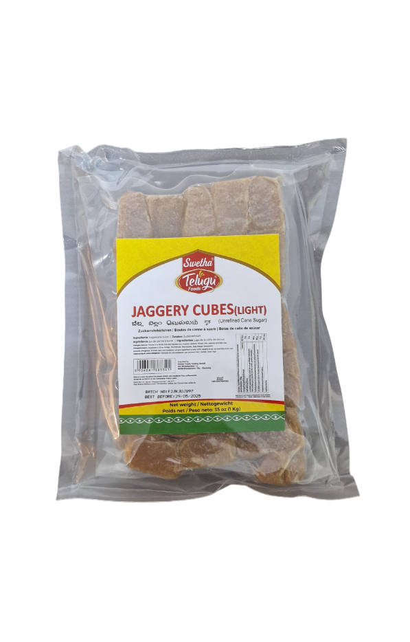 Telugu Jaggery Cubes Light - 1kg