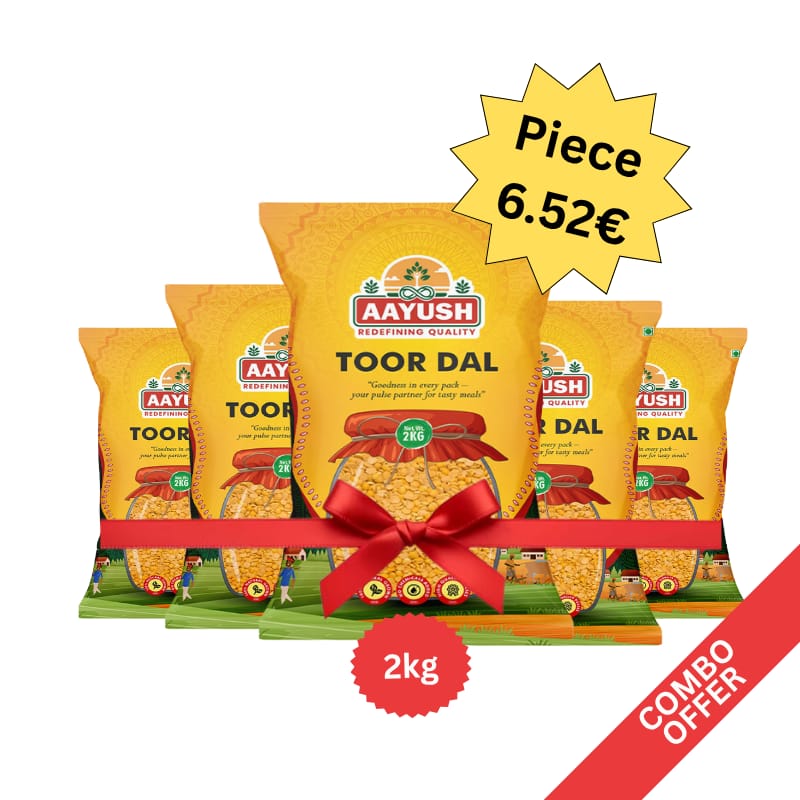 Aayush - Toor Dal - 2kg (Combo of 5)