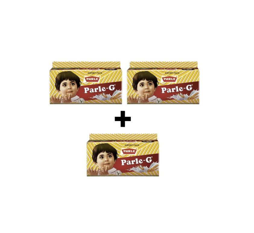 Parle G Gluco Biscuit - (79g, Buy 2 Get 1 Free)