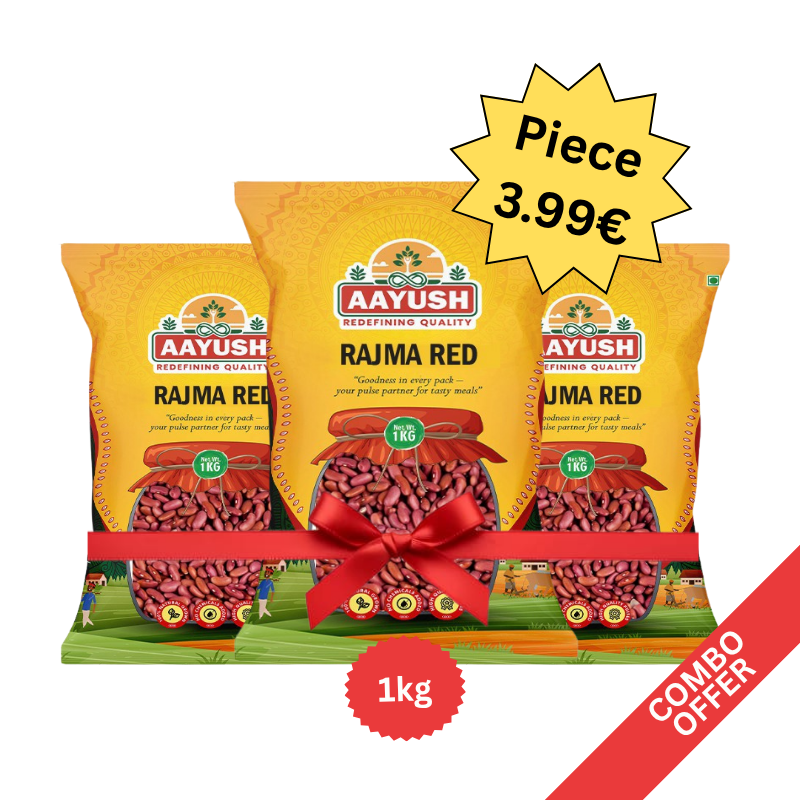 Aayush - Rajma Red - 1kg (Combo of 3)