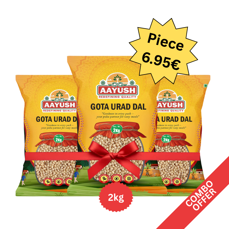 Aayush - Urid Dal Gota - 2kg (Combo of 3)