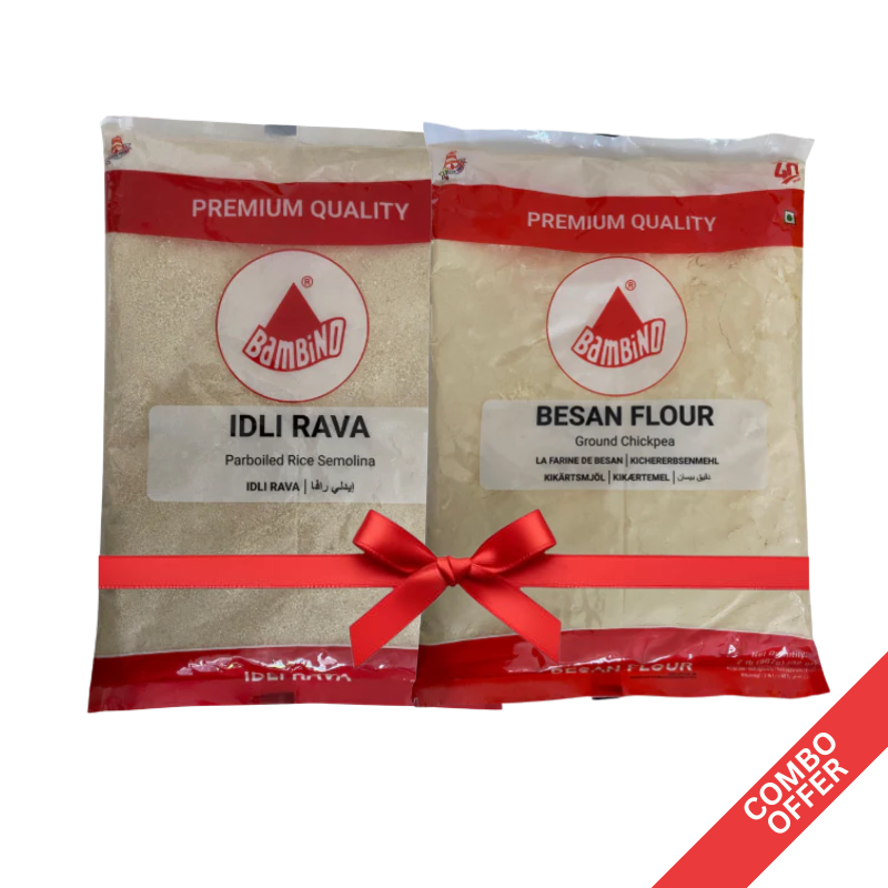 Bambino - Besan Flour + Idli Ravva - 900g (Combo)