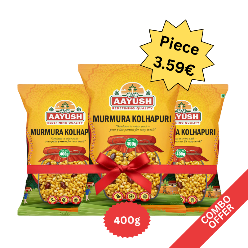 Aayush - Murmura Kolhapuri - 400g (Combo of 3)