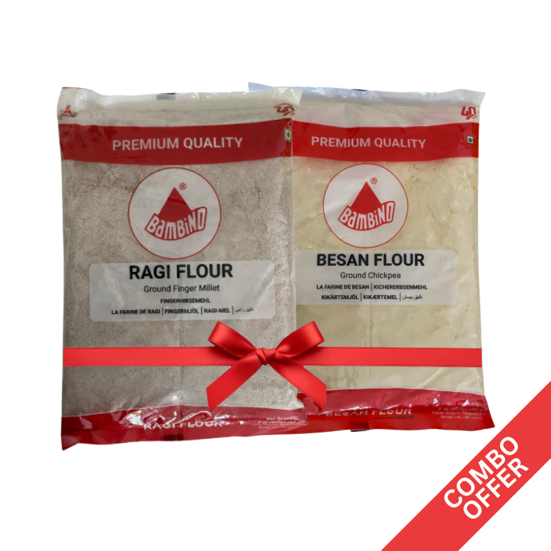 Bambino - Ragi Flour + Besan Flour - 900g (Combo)