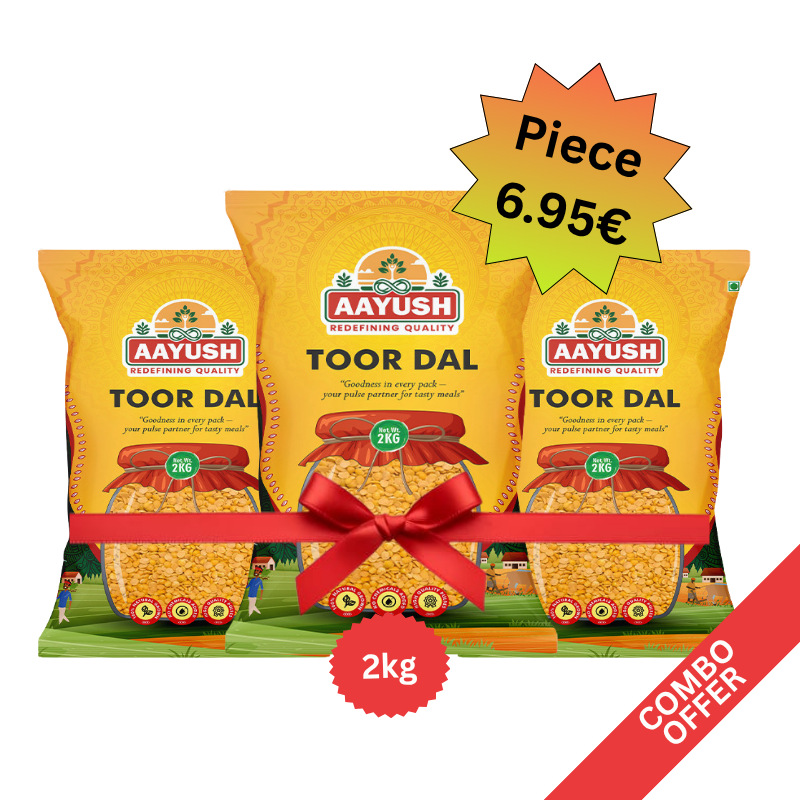 Aayush - Toor Dal - 2kg (Combo of 3)