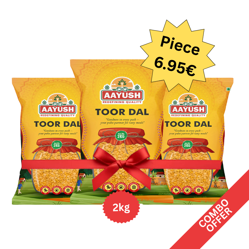 Aayush - Toor Dal - 2kg (Combo of 3)