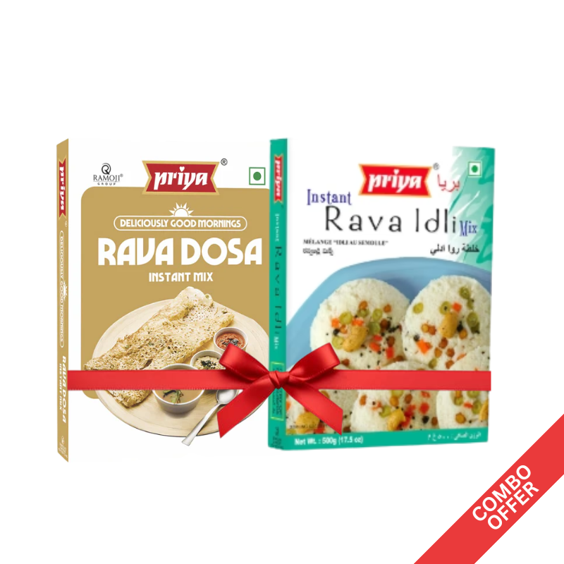 Priya - Rava Dosa Mix + Rava Idli Mix - 500g (Combo)